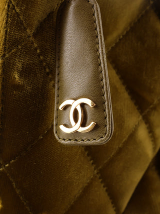 Velvet Ring Handle Tote Bag