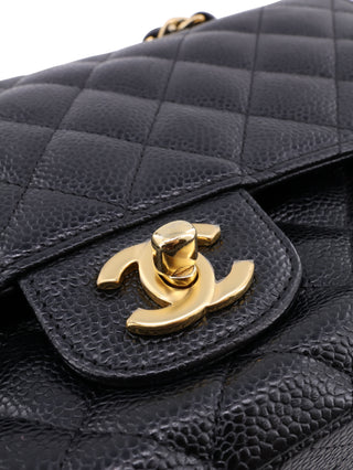 Caviar Double Flap Shoulder Bag