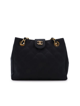 Satin Quilted Matelasse Shoulder Bag