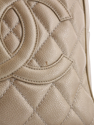 Quilted Tassel Top Handle Bag