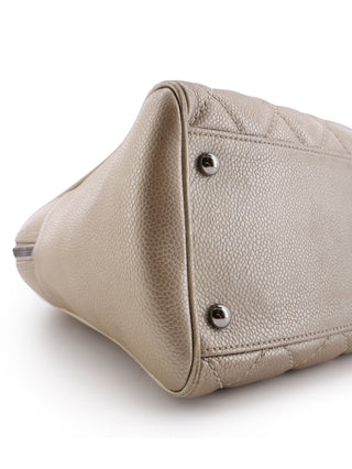 Quilted Tassel Top Handle Bag