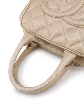 Quilted Tassel Top Handle Bag
