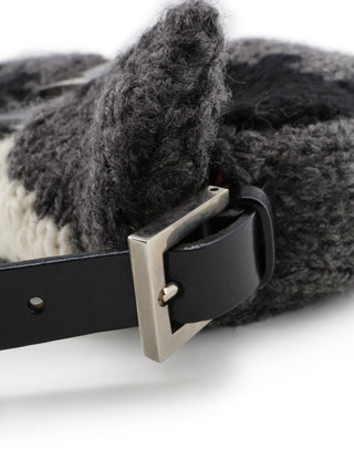 Baguette Wool Shoulder Bag