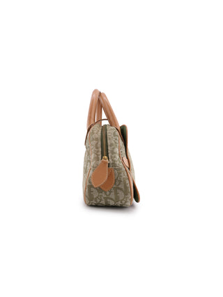 Canvas Double Saddle Trotter Handbag