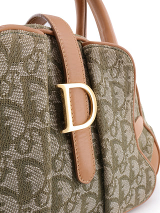Canvas Double Saddle Trotter Handbag