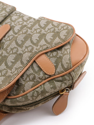 Canvas Double Saddle Trotter Handbag