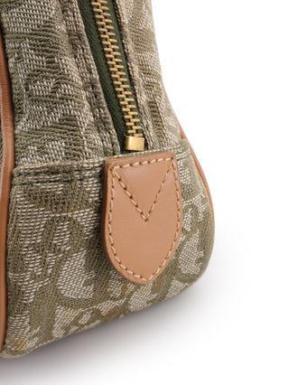 Canvas Double Saddle Trotter Handbag