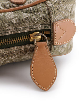 Canvas Double Saddle Trotter Handbag