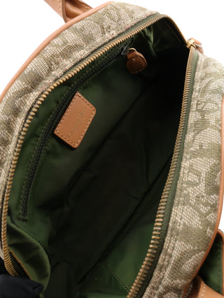 Canvas Double Saddle Trotter Handbag