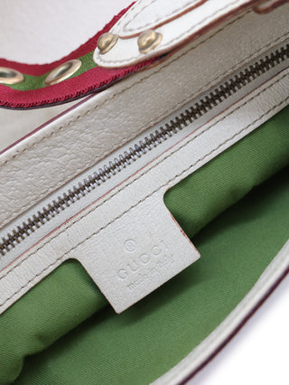 GG Canvas Studded Pelham Runway Flap Bag