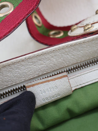 GG Canvas Studded Pelham Runway Flap Bag