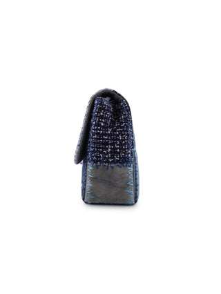 Denim Patchwork Jumbo Single Flap Bag