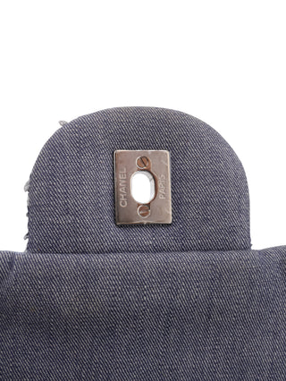 Denim Patchwork Jumbo Single Flap Bag