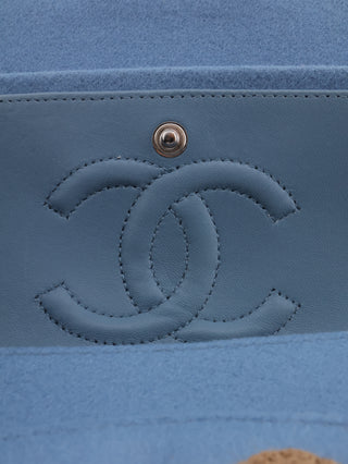 Paris-Salzburg Embroidered Wool Felt Flap Bag
