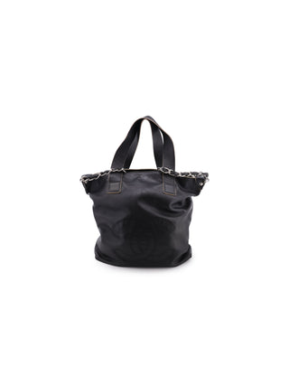 Chanel Leather Soft Edgy Tote Bag