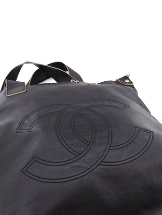 Chanel Leather Soft Edgy Tote Bag