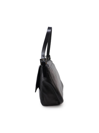 Leather Mamma Baguette Shoulder Bag