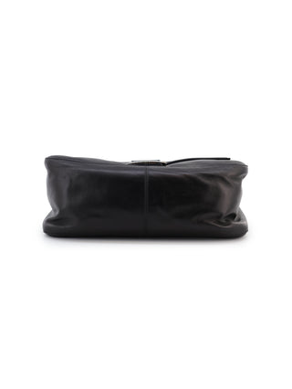 Leather Mamma Baguette Shoulder Bag