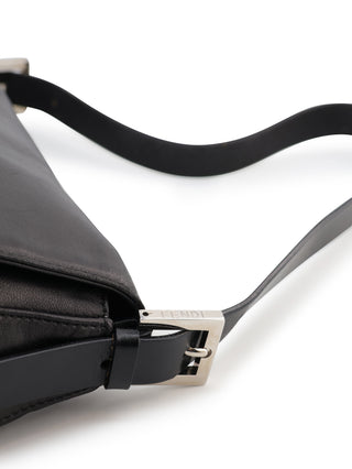 Leather Mamma Baguette Shoulder Bag