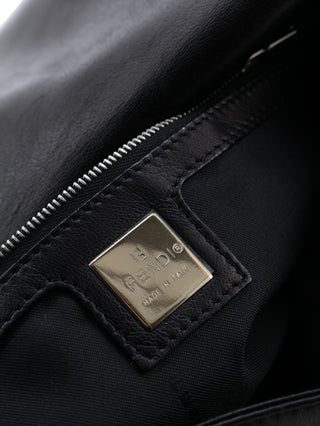 Leather Mamma Baguette Shoulder Bag