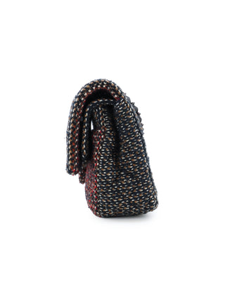 Classic Medium Two-Tone Tweed Double Flap Bag