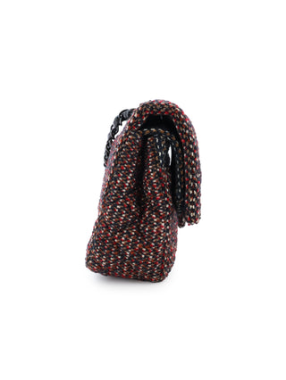 Classic Medium Two-Tone Tweed Double Flap Bag