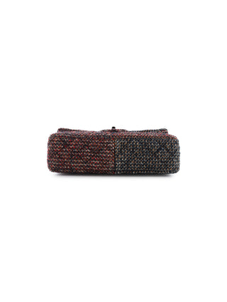 Classic Medium Two-Tone Tweed Double Flap Bag