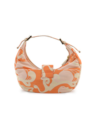 Psychedelic Swirl Croissant Shoulder Bag