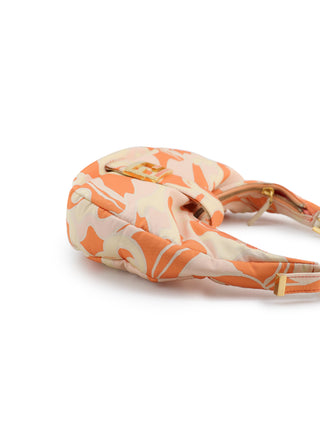 Psychedelic Swirl Croissant Shoulder Bag