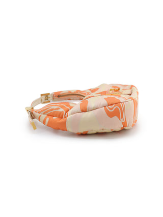 Psychedelic Swirl Croissant Shoulder Bag
