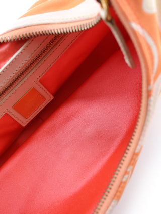 Psychedelic Swirl Croissant Shoulder Bag