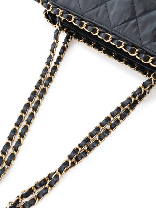 Small Quilted Chain Me Tote Bag