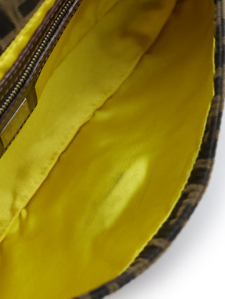 Zucca Floral Embroidered Baguette Shoulder Bag