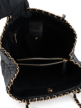 Small Quilted Chain Me Tote Bag