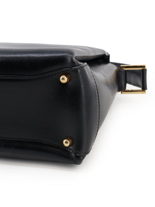 Black Top Handle Handbag