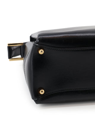 Black Top Handle Handbag
