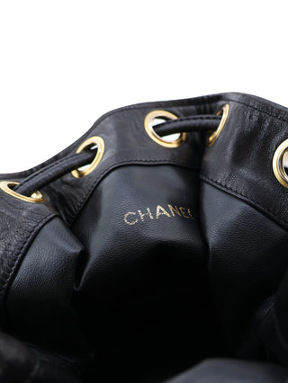 Velvet Drawstring Bucket Crossbody Bag