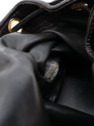 Velvet Drawstring Bucket Crossbody Bag