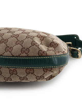 Canvas Horsebit Sherry Shoulder Bag