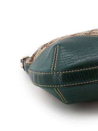 Canvas Horsebit Sherry Shoulder Bag