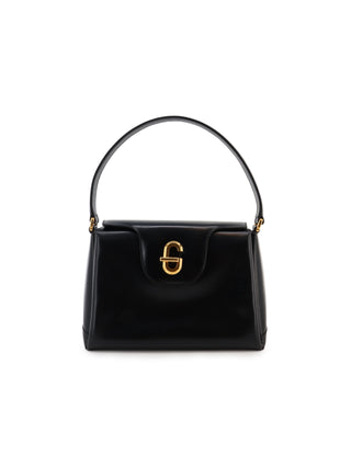 Black Top Handle Bag