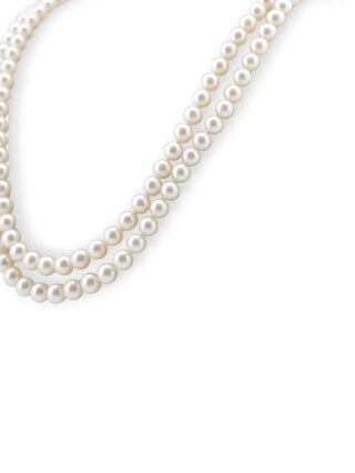 Akoya Sapphire Pearl Double Necklace