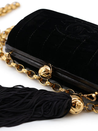 Velvet Clutch Crossbody Chain Bag
