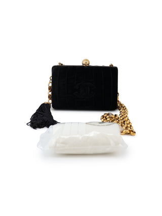 Velvet Clutch Crossbody Chain Bag