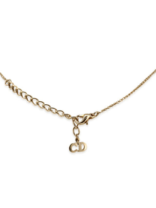Circular CD Logo Pendant Necklace