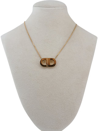 CD Logo Pendant Necklace