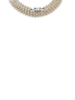 Three Strand Pearl Necklace