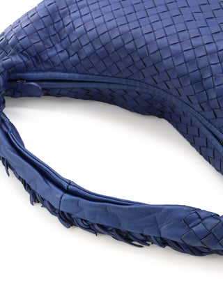 Intrecciato Fringed Medium Hobo Shoulder Bag