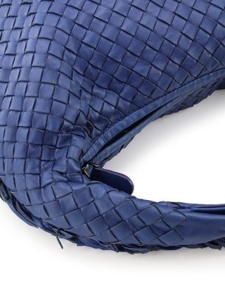Intrecciato Fringed Medium Hobo Shoulder Bag
