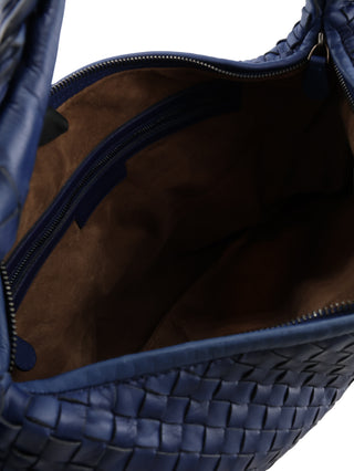 Intrecciato Fringed Medium Hobo Shoulder Bag